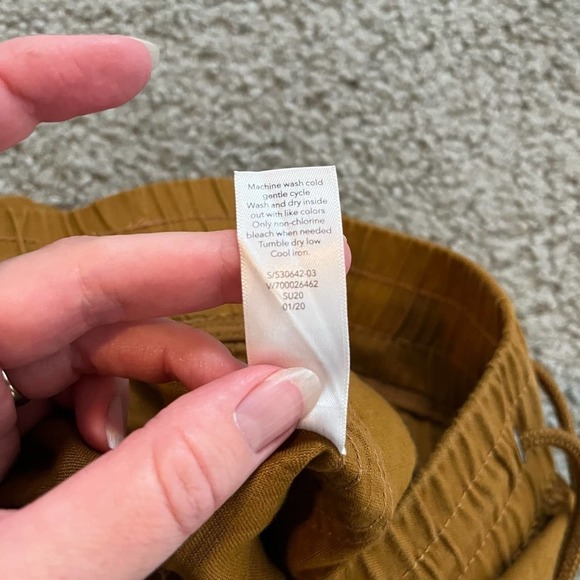 Athleta cabo linen jogger mustard yellow (toasted ochre) women’s size 4 - Picture 7 of 12